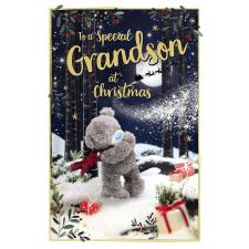 3D Holographic Grandson Me to You Bear Christmas Card Image Preview